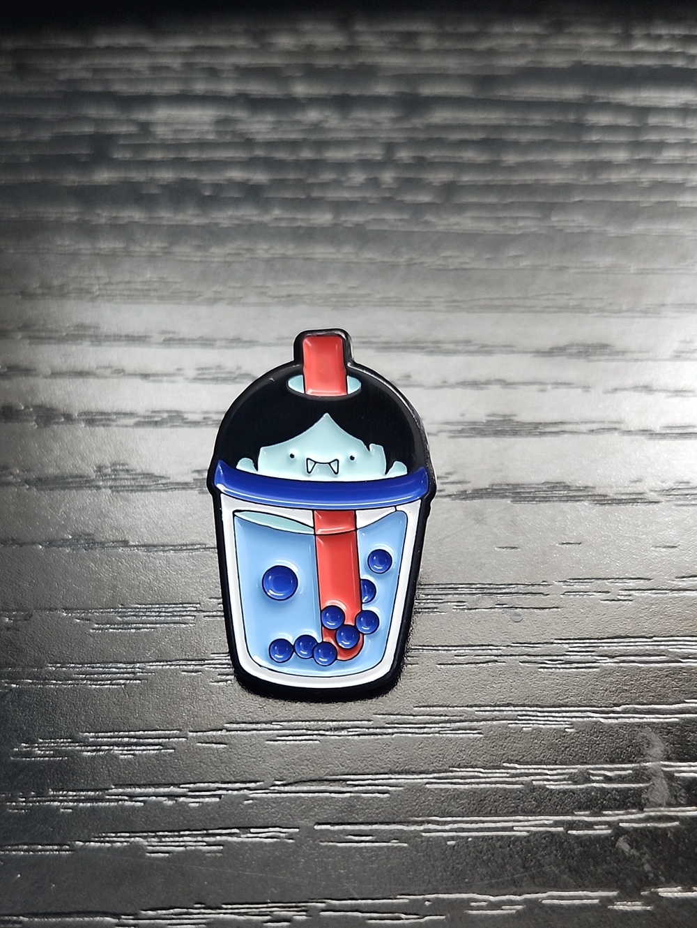 Adventure Time Bubble Tea Inspired Enamel Pin - Cute Collectible Accessory
